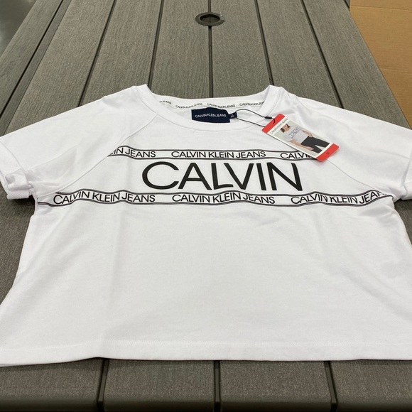 Calvin Klein Jeans Women's French Terry Crop Top - Picture 5 of 7